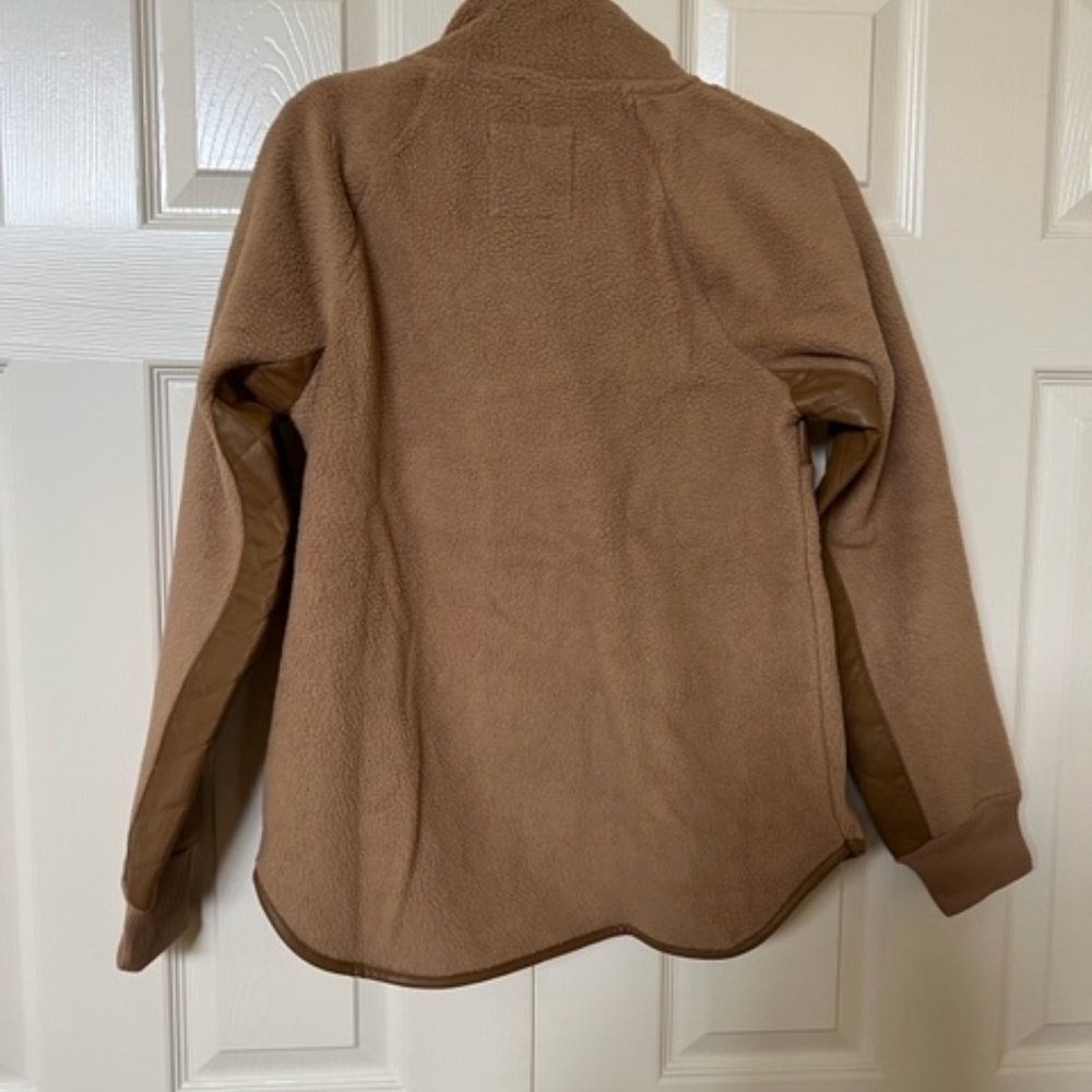 ABERCROMBIE & FITCH Asymmetrical Snap-Up Fleece Jacket, Size XS - Picture 7 of 7